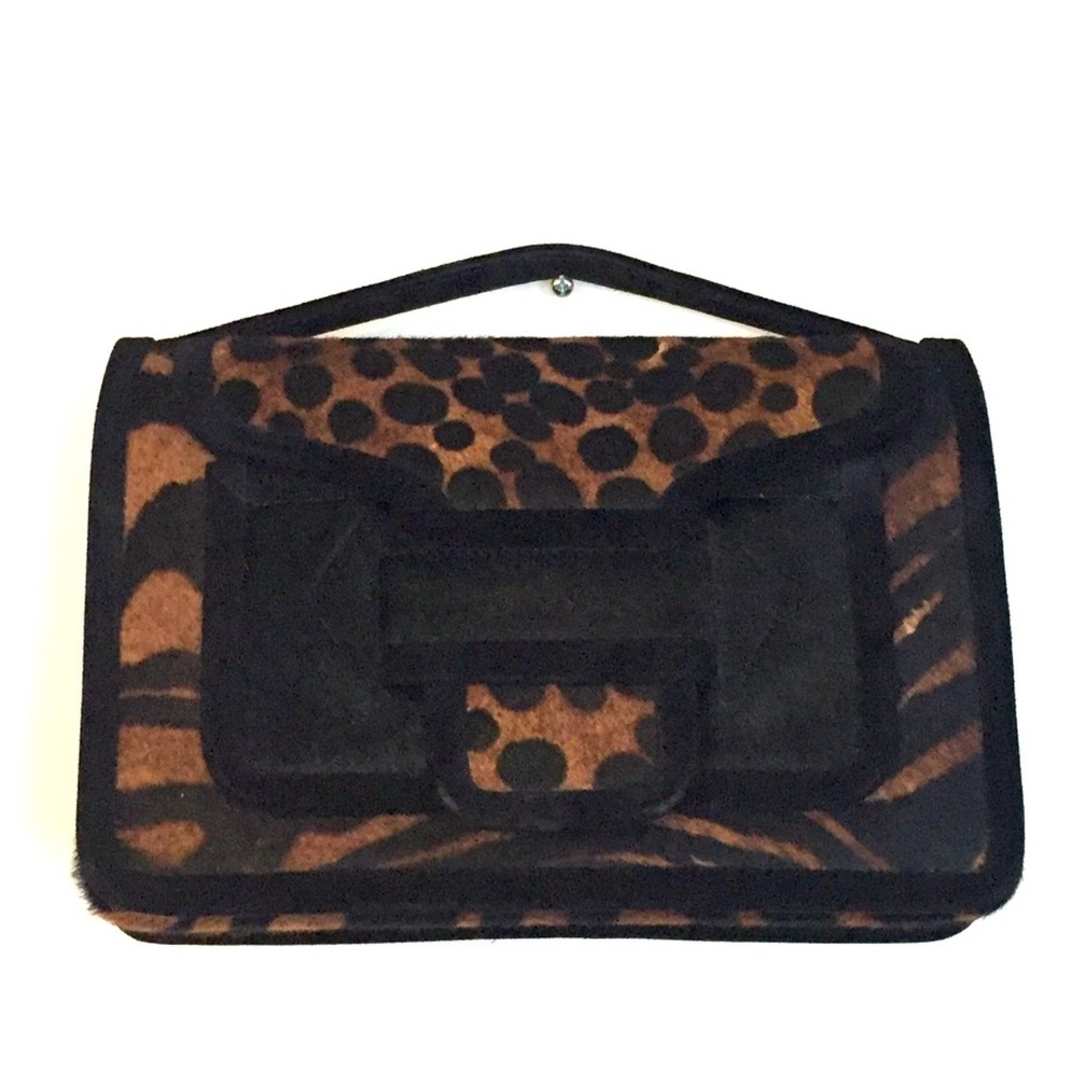 Pierre Hardy Hairy Calf Bag CV04 Top Handle Clutch